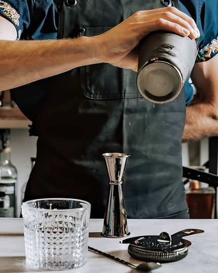 Bộ Bình Lắc Cocktail 5 Món Barfly M37101BK Đen Kim Loại