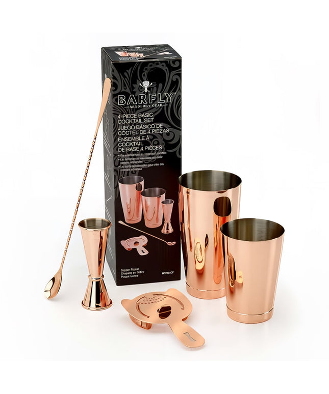 Bộ Bình Lắc Cocktail Barfly M37101CP 5 Món - Đồng