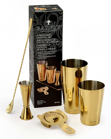 Bộ Bình Lắc Cocktail 5 Món Barfly M37101GD Vàng