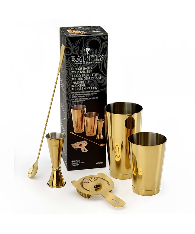 Bộ Bình Lắc Cocktail 5 Món Barfly M37101GD Vàng