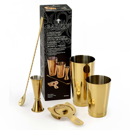 Bộ Bình Lắc Cocktail 5 Món Barfly M37101GD Vàng