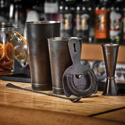 Bộ Bình Lắc Cocktail Barfly M37101VBK 5 Món - Đen Cổ Điển