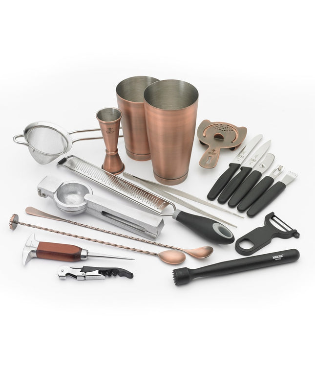 Bộ Bình Lắc Cocktail 18 Món Barfly M37102ACP Đồng Cổ
