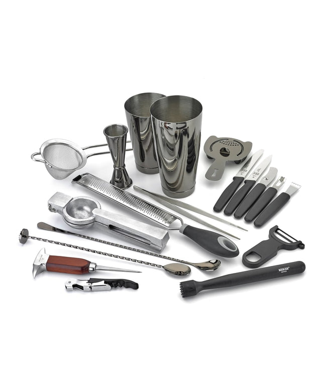 Bộ Bình Lắc Cocktail 18 Món Barfly M37102BK Đen Kim Loại