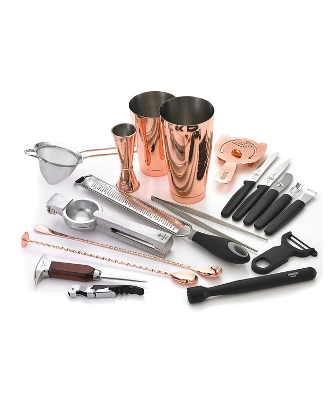 Bộ Pha Chế Cocktail 18 Món Barfly M37102CP Đồng