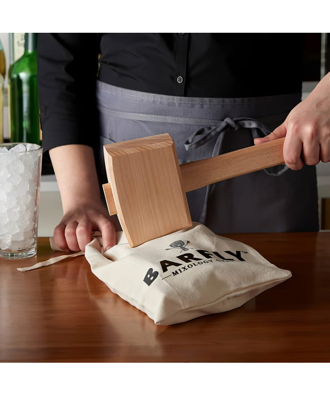 Bộ Búa Đập Đá Gỗ & Túi Đựng Đá Lewis Barfly M37104