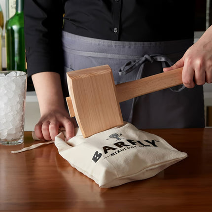 Bộ Búa Đập Đá Gỗ & Túi Đựng Đá Lewis Barfly M37104