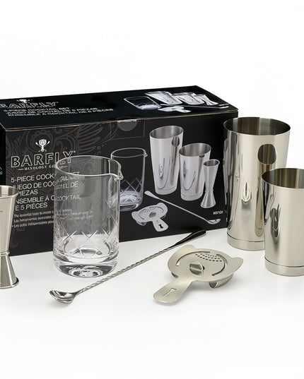 Bộ Dụng Cụ Pha Cocktail Barfly M37131 5 Món - Thép Không Gỉ