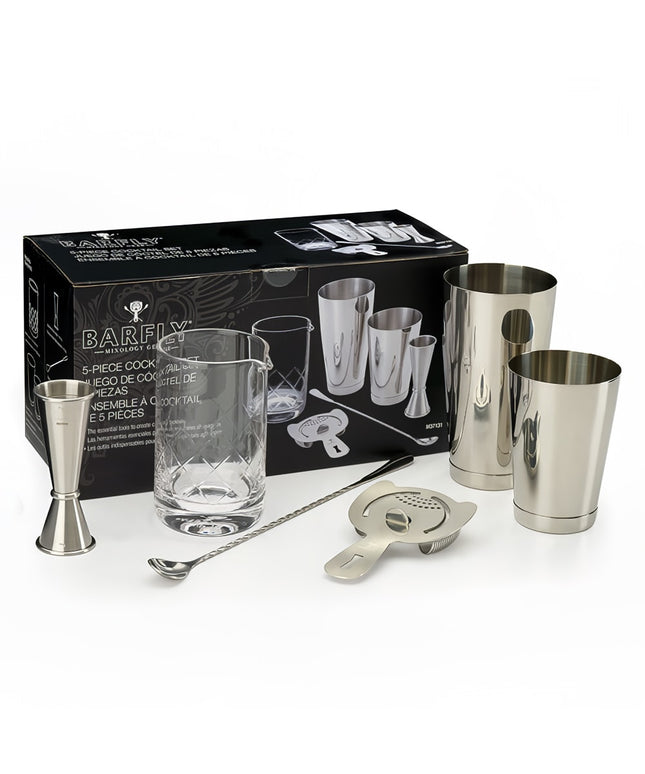 Bộ Dụng Cụ Pha Cocktail Barfly M37131 5 Món - Thép Không Gỉ