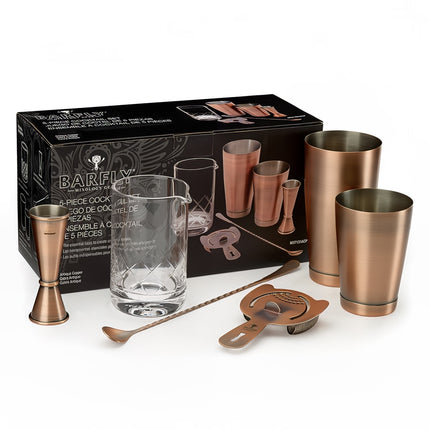 Bộ Pha Chế Cocktail 5 Món Barfly M37131ACP Đồng Cổ