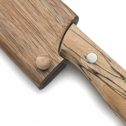 Dao Bar Barfly M37153 12.7 cm Cán Gỗ Phong Spalted Thép Damascus