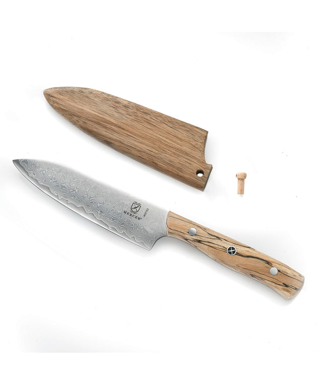 Dao Bar Barfly M37153 12.7 cm Cán Gỗ Phong Spalted Thép Damascus