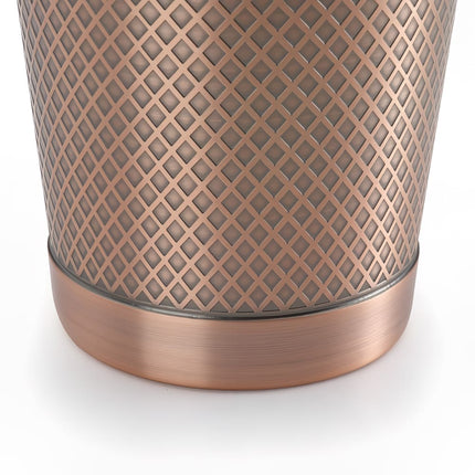 Bình Lắc Cocktail Thép Không Gỉ Hoa Văn Kim Cương Barfly M37198ACP 532 ml Đồng Cổ Điển