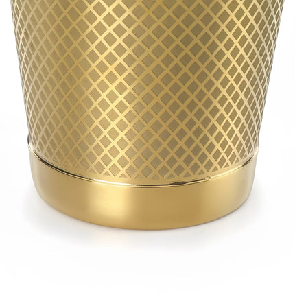 Bình Lắc Cocktail Thép Không Gỉ Hoa Văn Kim Cương Barfly M37198GD 532 ml Vàng