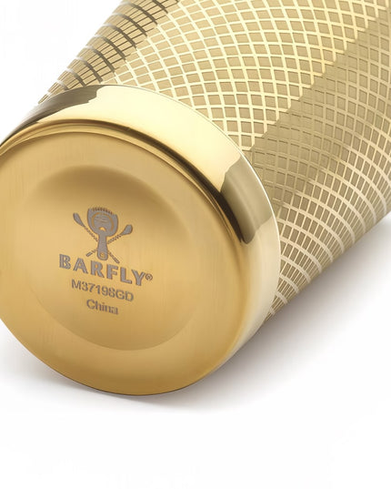 Bình Lắc Cocktail Thép Không Gỉ Hoa Văn Kim Cương Barfly M37198GD 532 ml Vàng