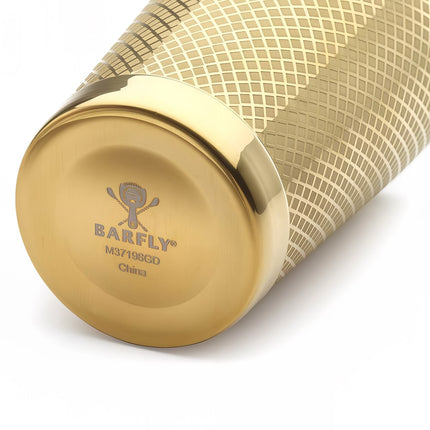 Bình Lắc Cocktail Thép Không Gỉ Hoa Văn Kim Cương Barfly M37198GD 532 ml Vàng