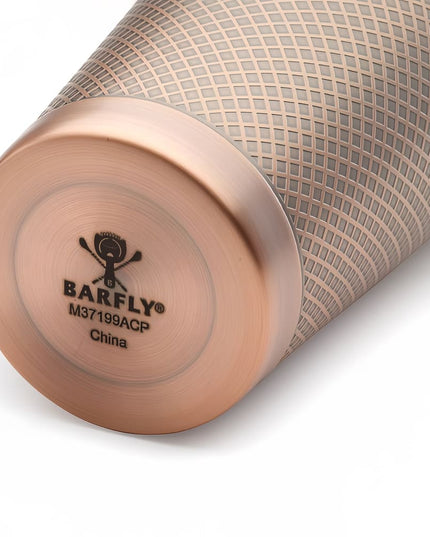 Bình Lắc Cocktail Thép Không Gỉ Hoa Văn Kim Cương Barfly M37199ACP 828 ml Đồng Cổ Điển