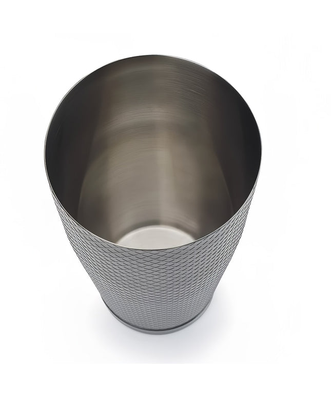 Bình Lắc Cocktail Thép Không Gỉ Hoa Văn Kim Cương Barfly M37199BK 828 ml Đen Kim Loại