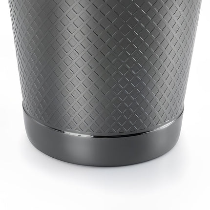 Bình Lắc Cocktail Thép Không Gỉ Hoa Văn Kim Cương Barfly M37199BK 828 ml Đen Kim Loại