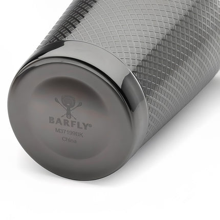 Bình Lắc Cocktail Thép Không Gỉ Hoa Văn Kim Cương Barfly M37199BK 828 ml Đen Kim Loại