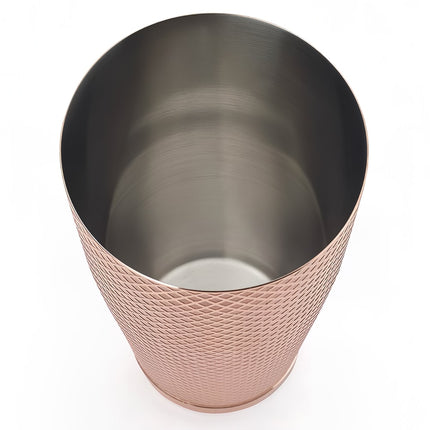 Bình Lắc Cocktail Thép Không Gỉ Hoa Văn Kim Cương Barfly M37199CP 828 ml Đồng