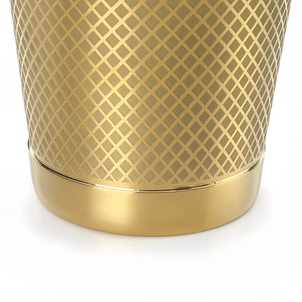 Bình Lắc Cocktail Thép Không Gỉ Hoa Văn Kim Cương Barfly M37199GD 828 ml Vàng