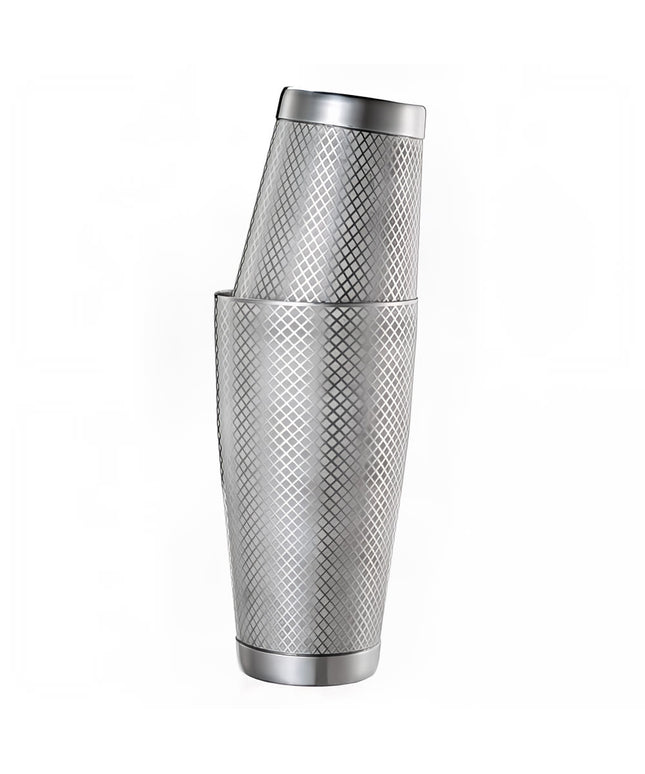 Bộ Bình Lắc Cocktail Barfly M37200 Hoa Văn Kim Cương 830 ml & 530 ml Thép Không Gỉ
