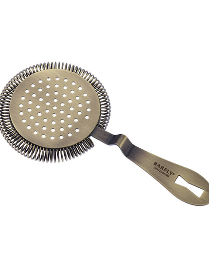 Rây Lọc Bar Hawthorne Cổ Điển Cao Cấp Barfly M37218ANG 18.4 cm Thép Không Gỉ Vàng Cổ Điển