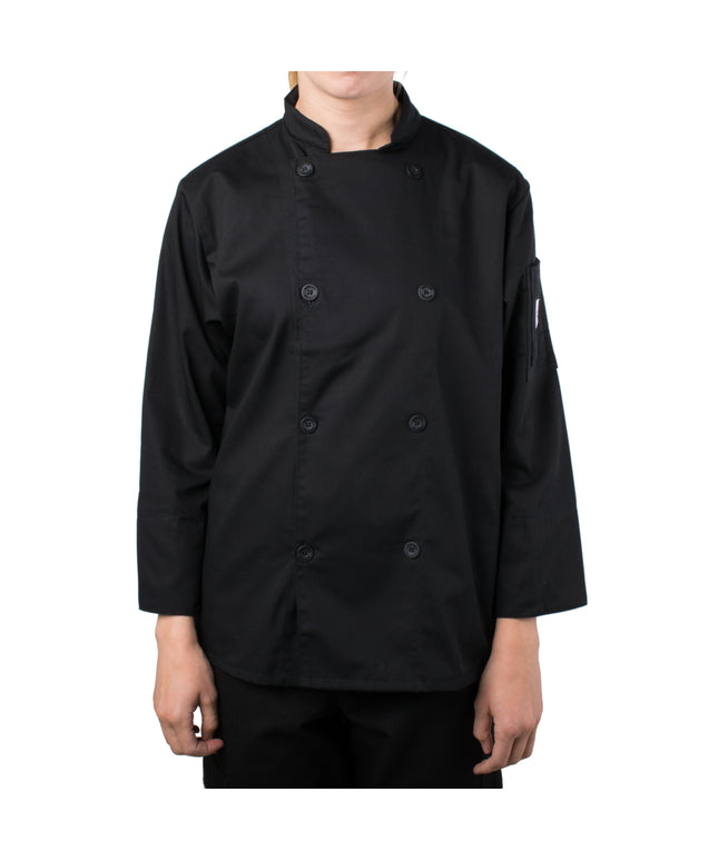 Áo bếp nữ tay dài màu đen Mercer Culinary Genesis M61030BK - Size 2XL