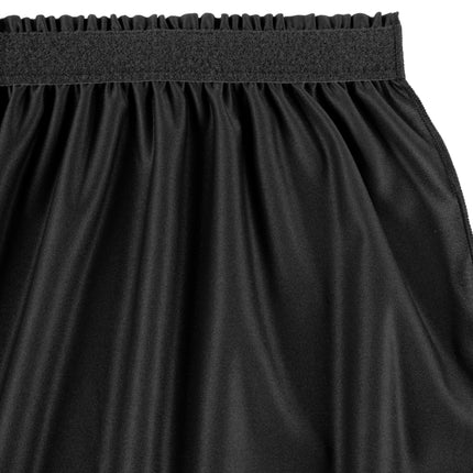 Váy quây bàn xếp li Snap Drape Wyndham 3,96 m x 74 cm màu đen với kẹp Velcro