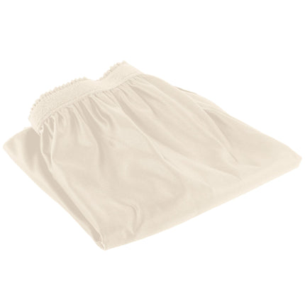 Váy bàn xếp ly nhún màu ngà Snap Drape 5412CE29S3-756 Wyndham 4 x 0,74 m kèm kẹp Velcro