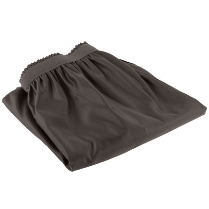 Váy bàn xếp ly nhún Snap Drape Wyndham 4 m x 74 cm màu than chì, kẹp Velcro, 5412CE29S3-512