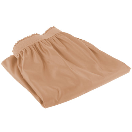Váy bàn xếp ly nhún màu gỗ đàn hương Snap Drape 5412CE29S3-049 Wyndham 4 x 0,74 m kèm kẹp Velcro