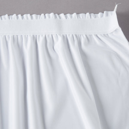 Váy phủ bàn xếp ly nhún Snap Drape Wyndham 5412GC29S3-010 6,6 x 0,74 m trắng kèm kẹp Velcro