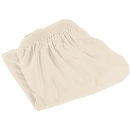 Váy bàn xếp ly nhún màu ngà Snap Drape 5412GC29S3-756 Wyndham 6,55 x 0,74 m kèm kẹp Velcro