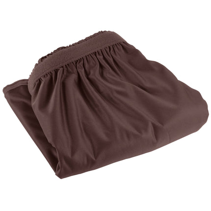 Váy bàn xếp ly nhún Snap Drape Wyndham 6,6 m x 74 cm màu nâu kèm kẹp Velcro