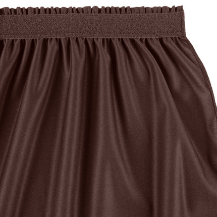 Váy bàn xếp ly nhún Snap Drape Wyndham 6,6 m x 74 cm màu nâu kèm kẹp Velcro