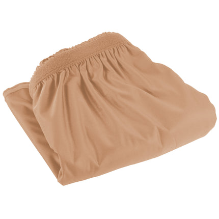 Váy bàn xếp ly nhún Snap Drape Wyndham 6,5 m x 74 cm màu be, kẹp Velcro, 5412GC29S3-049
