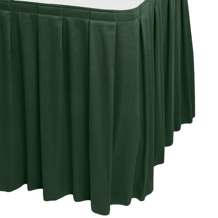 Váy quây bàn xếp hộp Snap Drape Wyndham 3,96 m x 74 cm màu ngọc bích với kẹp Velcro