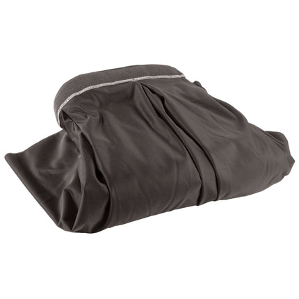 Váy bàn xếp ly hộp Snap Drape Wyndham 5412EG29B3-512 màu than 5,3 x 0,74 m với kẹp Velcro