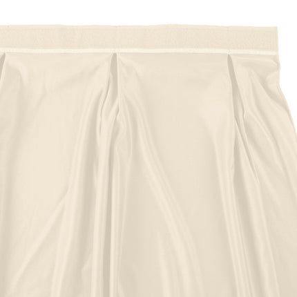 Váy bàn xếp ly nơ bướm màu ngà kèm kẹp Velcro Snap Drape Wyndham 4 x 0,74 m