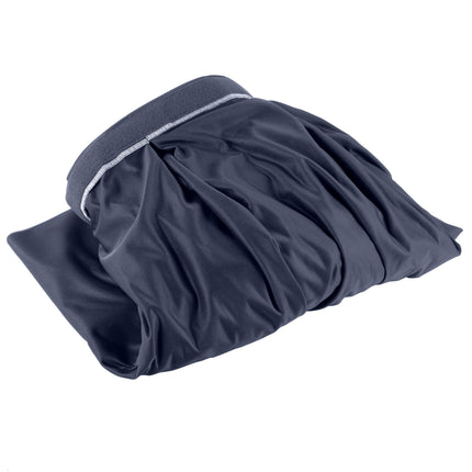 Váy bàn tiệc Snap Drape 5412GC29B3-011 Wyndham 21' 15,2 cm x 73,7 cm Navy hộp Pleat váy bàn Velcro® Clips
