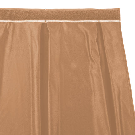 Váy bàn xếp ly hộp Snap Drape Wyndham 5412GC29B3-049 màu gỗ đàn hương 6,6 x 0,74 m với kẹp Velcro