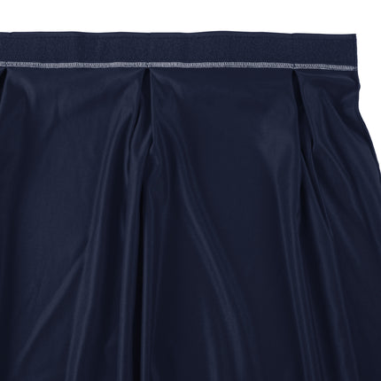 Váy phủ bàn xếp nếp nơ màu xanh navy kèm kẹp Velcro Snap Drape 5412CE29W3-011 Wyndham 4 x 0,7 m