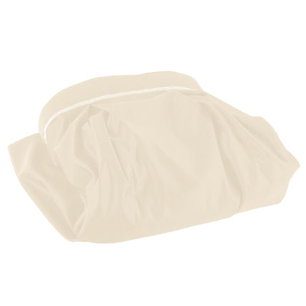 Váy bàn xếp ly nơ bướm Snap Drape Wyndham 5,3 x 0,74 m màu trắng ngà kèm kẹp Velcro