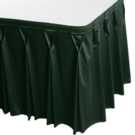 Váy bàn tiệc xếp ly nơ Snap Drape Wyndham xanh ngọc 5,3 m x 74 cm, kẹp Velcro