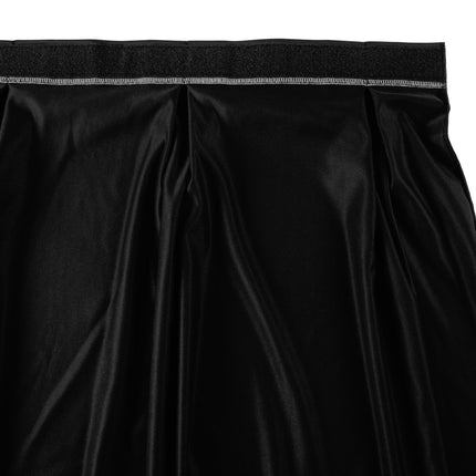 Váy phủ bàn xếp nếp nơ màu đen Snap Drape 5412GC29W3-014 Wyndham 6,6 x 0,7 m kèm kẹp Velcro