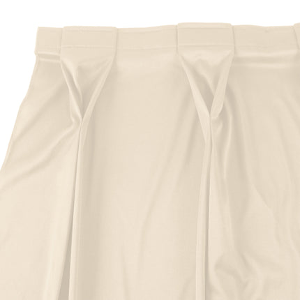 Váy bàn xếp ly nơ bướm màu ngà kèm kẹp Velcro Snap Drape Wyndham 6,6 x 0,74 m