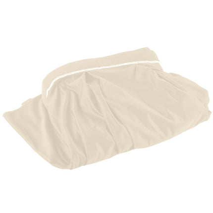 Váy bàn xếp ly nơ bướm màu ngà kèm kẹp Velcro Snap Drape Wyndham 6,6 x 0,74 m