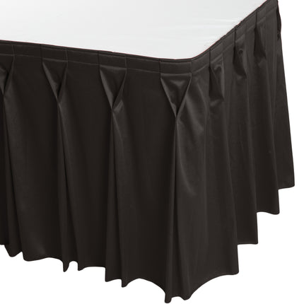 Váy quây bàn xếp nơ Snap Drape Wyndham 6,55 m x 74 cm màu than chì với kẹp Velcro